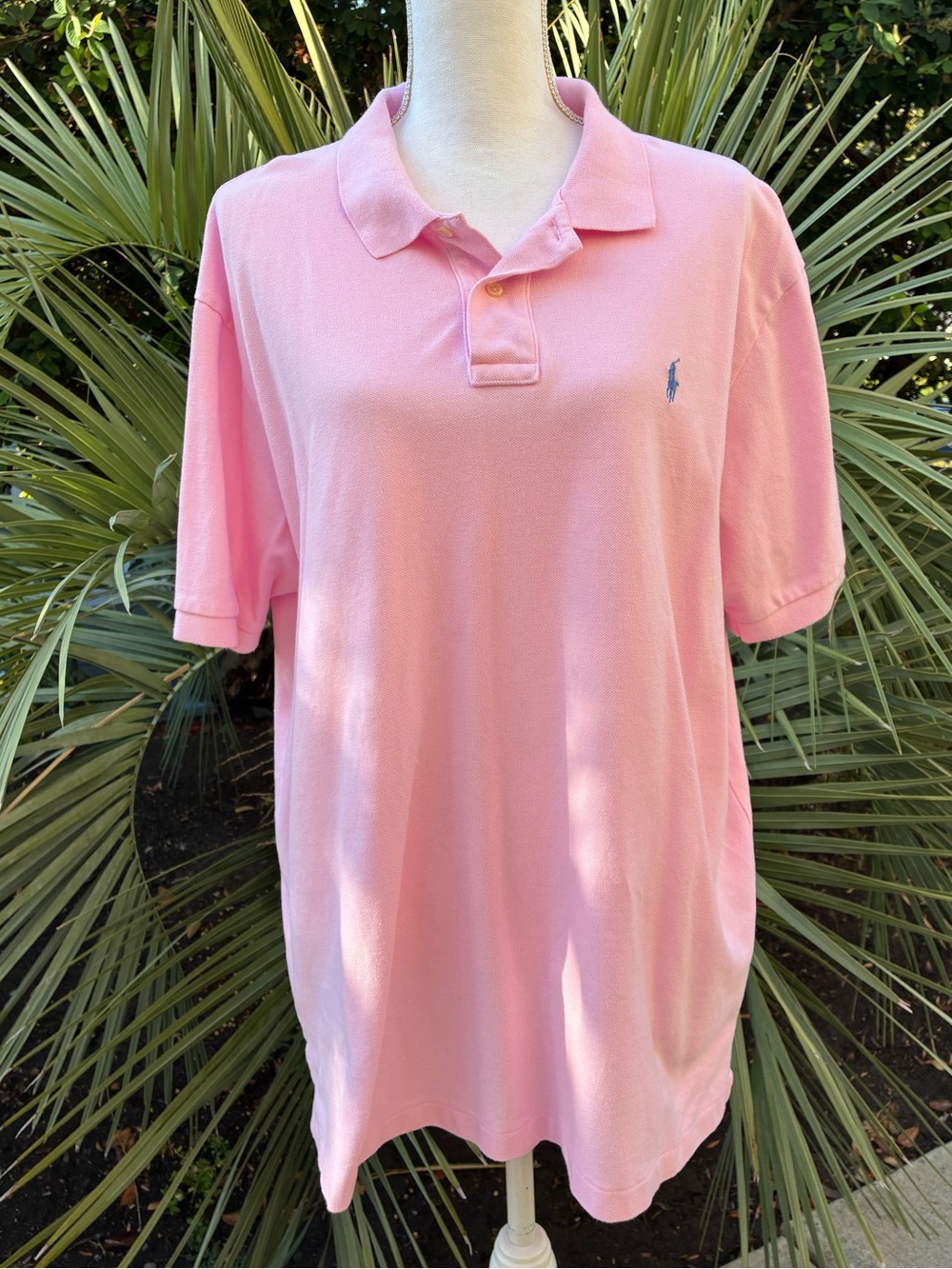 Polo Ralph Lauren Pink Pique Polo Shirt Men’s XXL